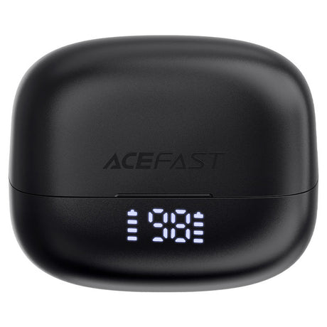 Casti Acefast (W1), Type-C, TWS, Bluetooth 5.4, Call Noise Reduction, IPX4, LED Digital Display, Negru