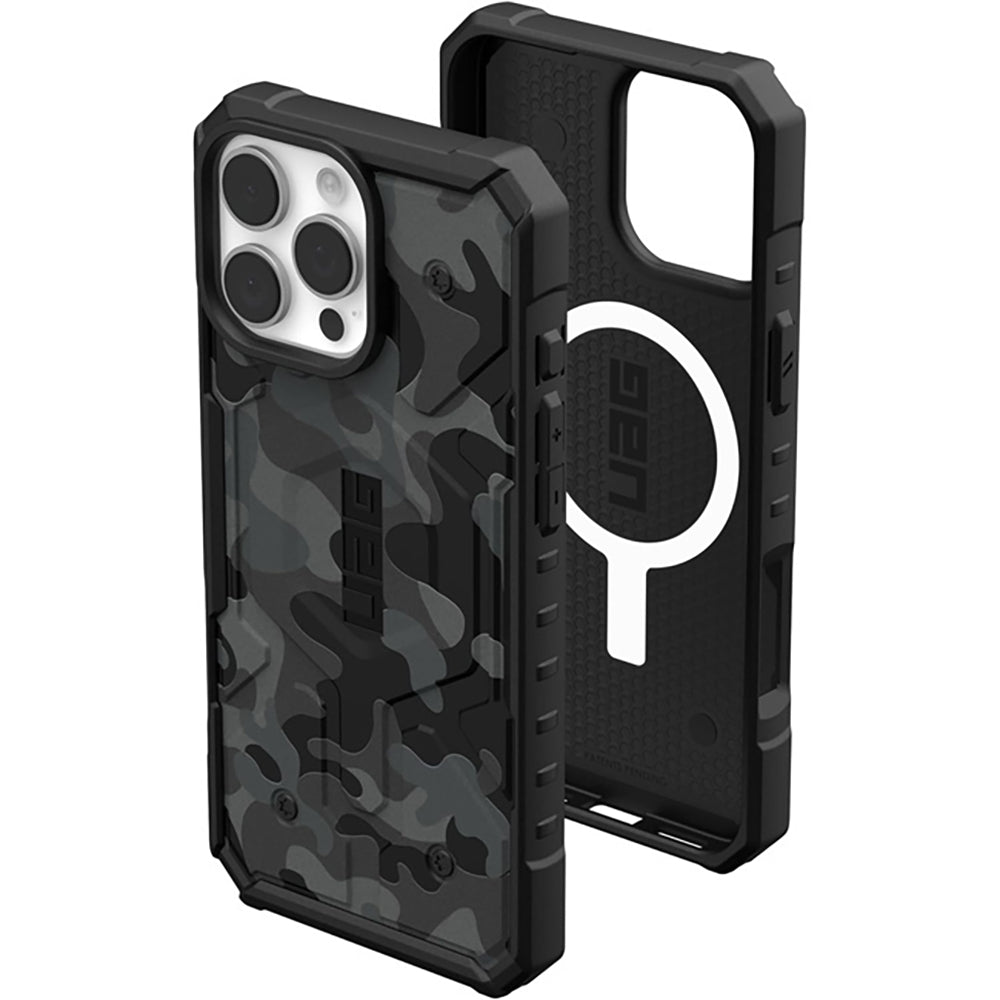 Husa de protectie UAG Pathfinder SE MagSafe compatibil cu iPhone 16 Pro Max, Bleumarin Camo