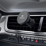 Suport Acefast with Wireless Charging (D33), for iPhone, Magnetic Grip, for Air Vent, Qi2, LED Light, 15W, Negru