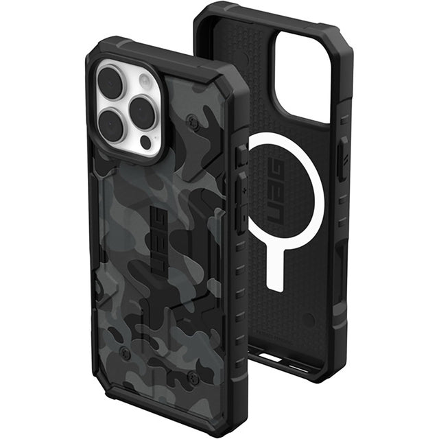 Husa de protectie UAG Pathfinder SE MagSafe compatibil cu iPhone 16 Pro, Bleumarin Camo