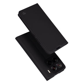 Husa de protectie Techsuit Magskin Book compatibil cu Xiaomi 15 Pro, Negru
