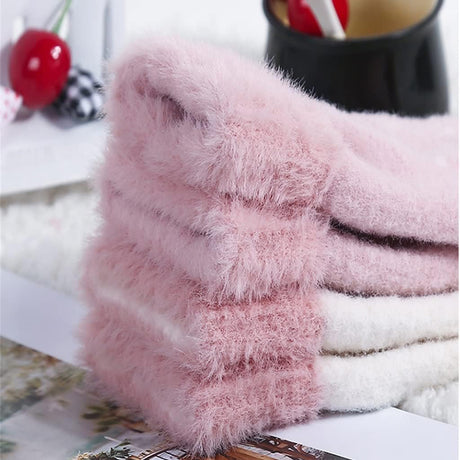 Techsuit Gloves (ST0011), from Mink Fur, Size 21cm, Alb