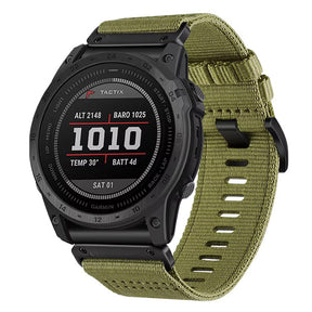Curea smartwatch Techsuit Watchband QuickFit 22mm (W070) compatibil cu Garmin Fenix 5/5 Plus 6/6 Pro/7/Forerunner 935/945/970/Approach S60, Verde Dew