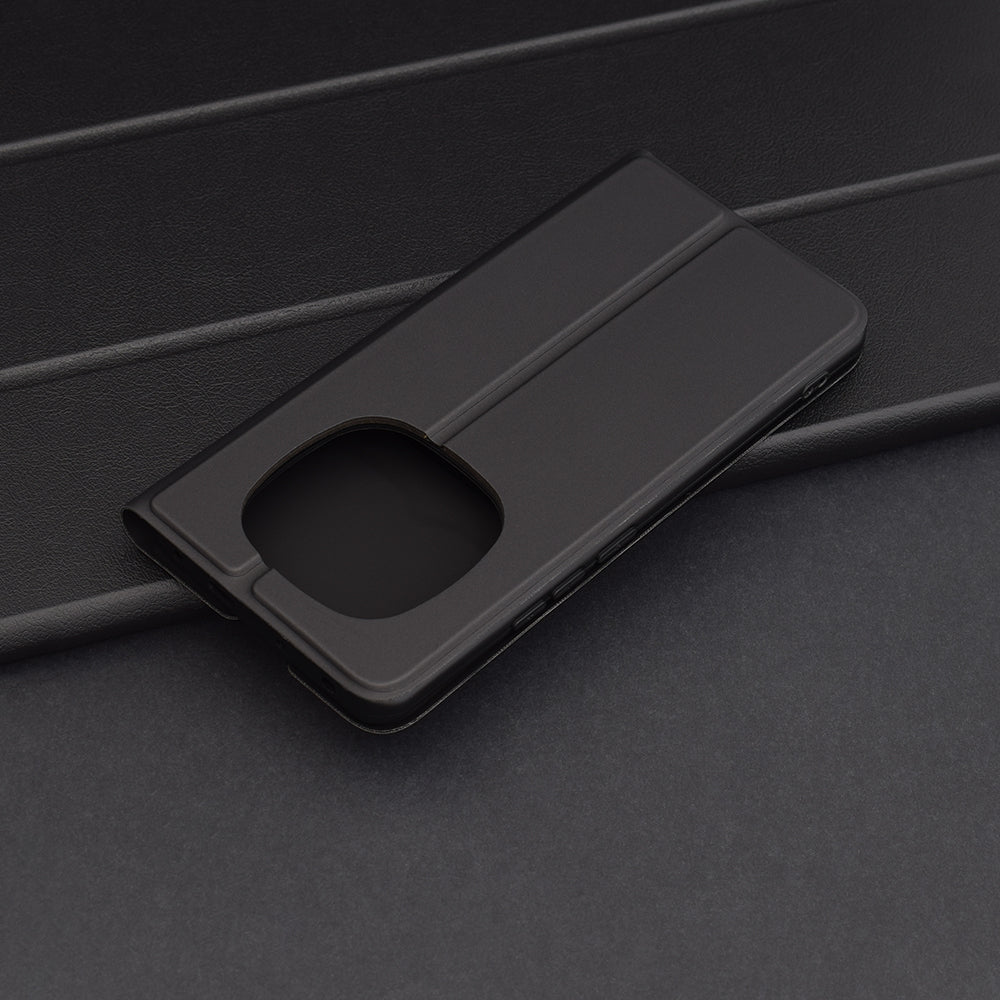 Husa de protectie Techsuit Magskin Book compatibil cu Xiaomi Redmi Note 14 Pro 5G / Poco X7, Negru