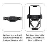 Suport Yesido (C166), Gravity Grip for Air Vent, Negru