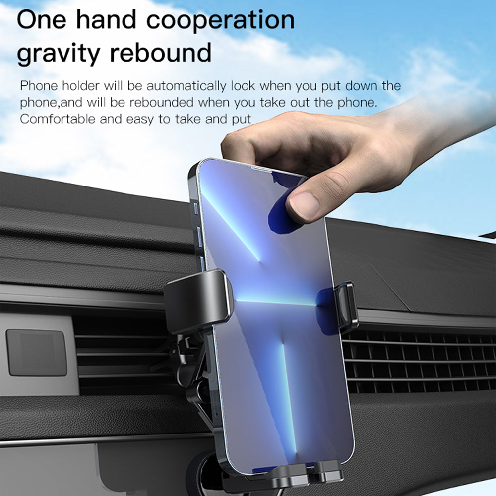 Suport Yesido (C166), Gravity Grip for Air Vent, Negru