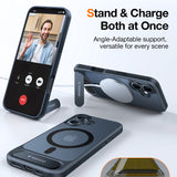 Husa de protectie Torras Pstand MagSafe compatibil cu iPhone 16 Plus, Negru