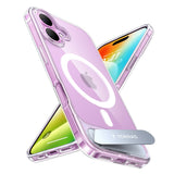Husa de protectie Torras Pstand MagSafe compatibil cu iPhone 16 Plus, Transparent