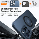 Husa de protectie Torras Pstand Spin MagSafe compatibil cu iPhone 16 Pro Max, Negru