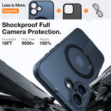 Husa de protectie Torras Pstand Spin MagSafe compatibil cu iPhone 16 Plus, Negru