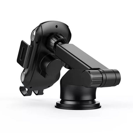 Suport Techsuit with Wireless Charging Premium (CAPD032), for Dashboard, Windshield, Air Vent, 10W, Negru
