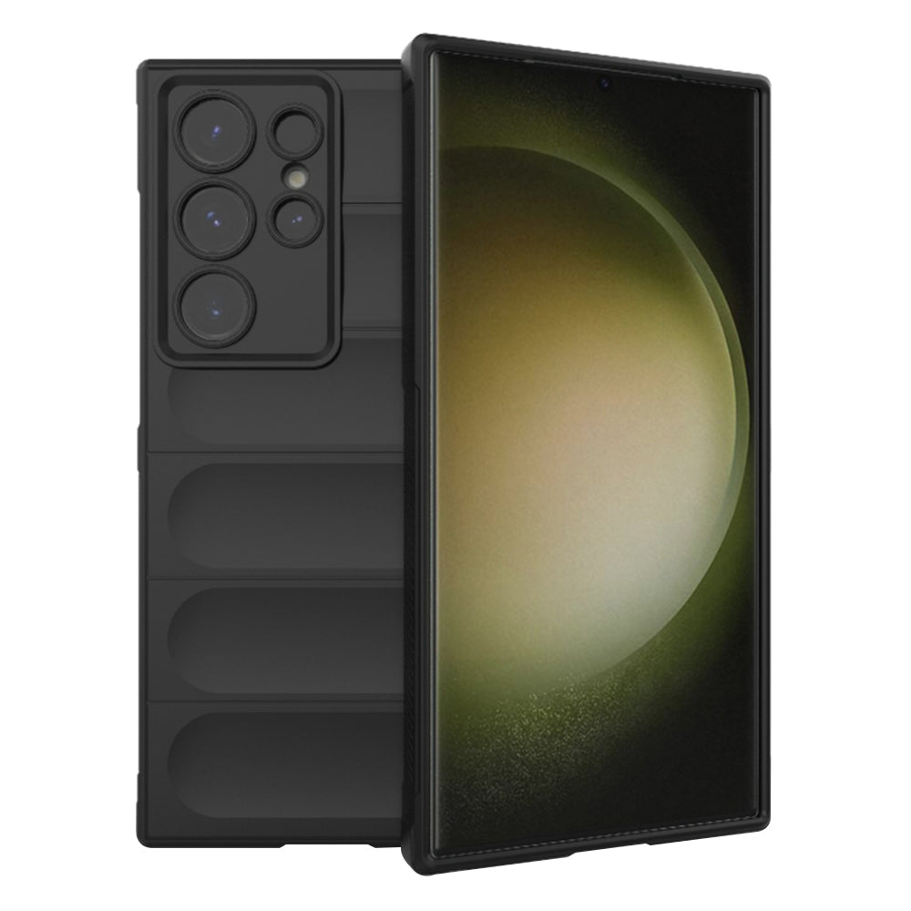 Husa de protectie Techsuit Magic Shield compatibil cu Samsung Galaxy S23 Ultra, Negru