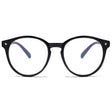 Techsuit Anti-Blue Light Glasses Reflex PC (PC28003-C1), Round, Negru