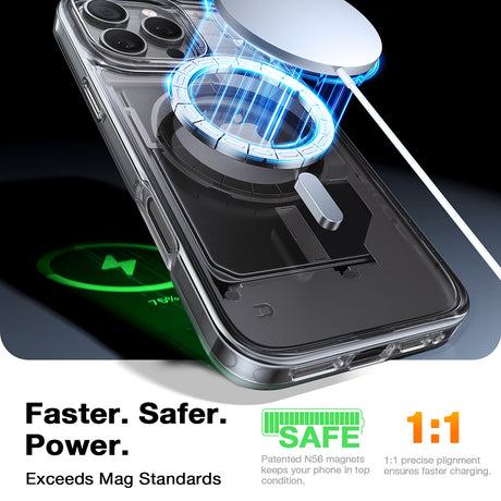 Husă Torras Diamond MagSafe transparentă pentru iPhone 16 Pro Max
