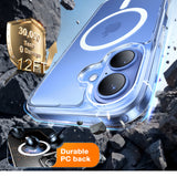 Husa de protectie Torras Diamond MagSafe Series compatibil cu iPhone 16, Transparent