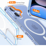 Husa de protectie Torras Diamond MagSafe Series compatibil cu iPhone 16, Transparent