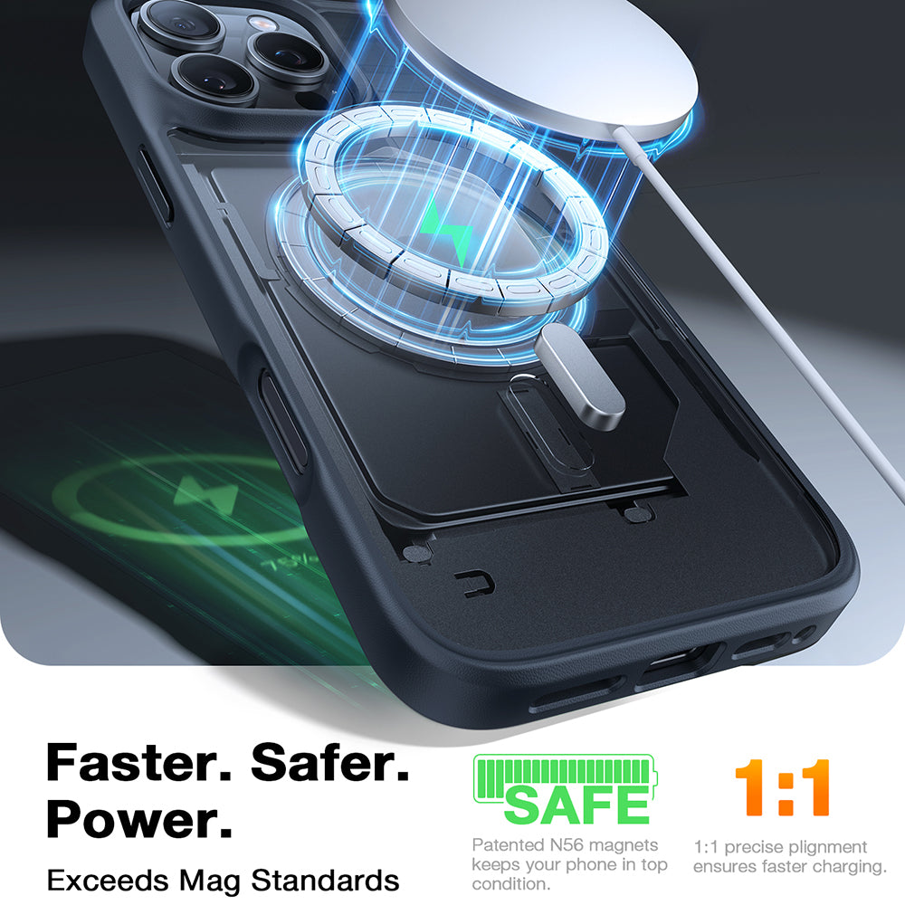 Husa de protectie Torras Guardian Magnetic compatibil cu iPhone 16 Pro Max, Negru