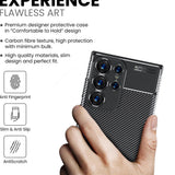 Husa de protectie Techsuit CarbonFiber compatibil cu Samsung Galaxy S25 Ultra, Negru