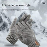 Iwarm Gloves (ST0016), from Alpaca Wool, Size 22cm, Gri