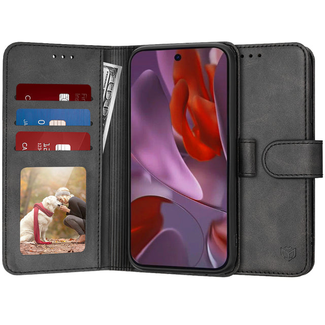 Husa de protectie Techsuit Diary Book compatibil cu Google Pixel 9a, Negru