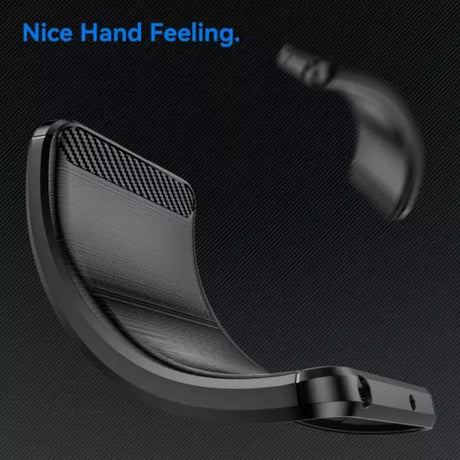 Husa de protectie Techsuit Carbon Silicone compatibil cu Huawei nova 10 SE, Negru