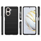 Techsuit Carbon Silicone fekete tok Huawei nova 10 SE telefonhoz