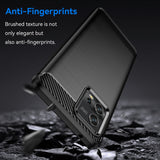 Husa de protectie Techsuit Carbon Silicone compatibil cu Motorola Moto G72, Negru