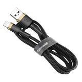 Cablu Baseus Cafule (CALKLF-CV1), USB to Lightning, 1.5A, 2m, Auriu Black