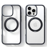 Husa de protectie Torras Ostand R Fusion MagSafe Series compatibil cu iPhone 16 Pro, Negru