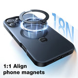 Husa de protectie Torras Ostand Spin MagSafe Series compatibil cu iPhone 16, Transparent