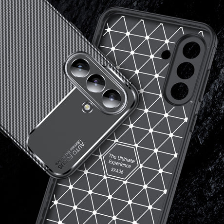 Husa de protectie Techsuit CarbonFiber compatibil cu Samsung Galaxy A36 5G / A37 5G, Negru
