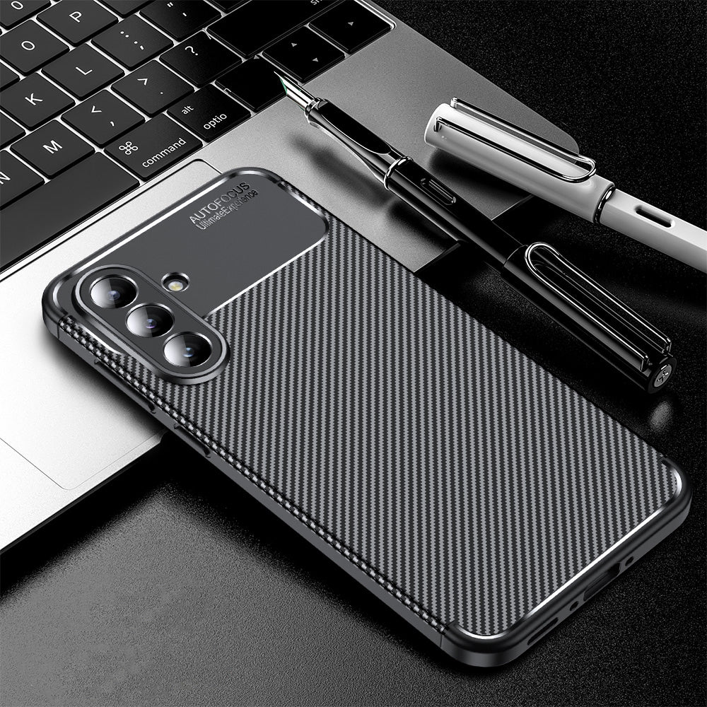 Husa de protectie Techsuit CarbonFiber compatibil cu Samsung Galaxy A36 5G / A37 5G, Negru