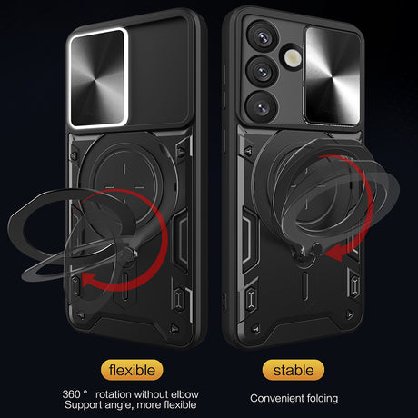 Husa de protectie Techsuit CamGuard Pro compatibil cu Samsung Galaxy S25 Plus, Negru