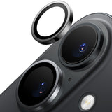 Folie de protectie Torras Lensguard Camera compatibil cu iPhone 16 / iPhone 16 Plus, Negru