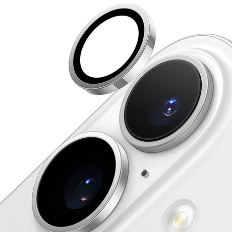 Folie de protectie Torras Lensguard Camera compatibil cu iPhone 16 / iPhone 16 Plus, Titanium Grey
