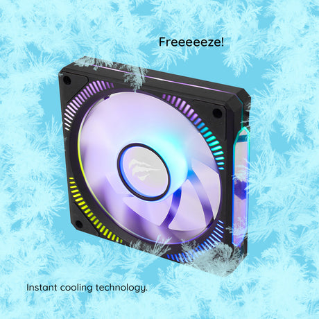 Accesoriu gaming Havit Cooler Fan (F2096), for PC, 1800RPM, 30dB, 12V, 3W, Negru