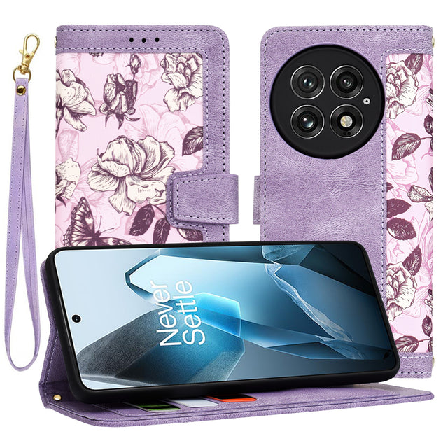 Husa de protectie Techsuit FlipCraft compatibil cu OnePlus 13, Mysterious Purple