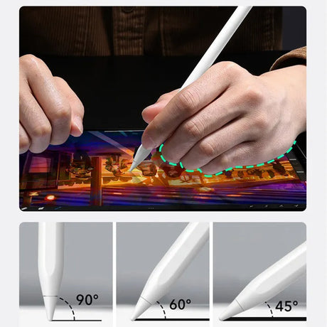 Stylus ESR Stylus Pen (6C00107), for iPad, Magnetic Attachment, Bluetooth, Type-C, Palm Rejection, Tilt Sensitivity, Alb