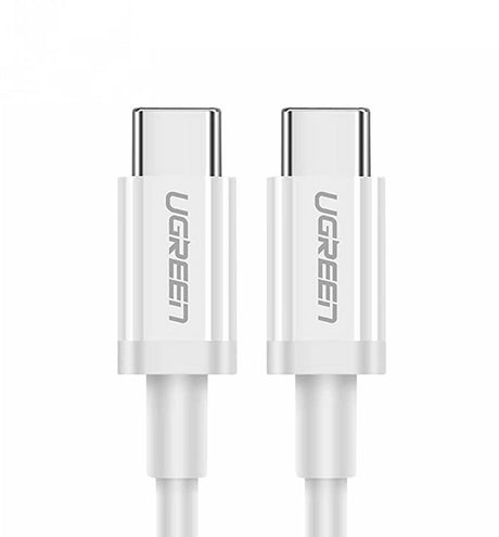 Cablu Ugreen US264 (60520), USB-C, PD60W 3A, 2m, Alb