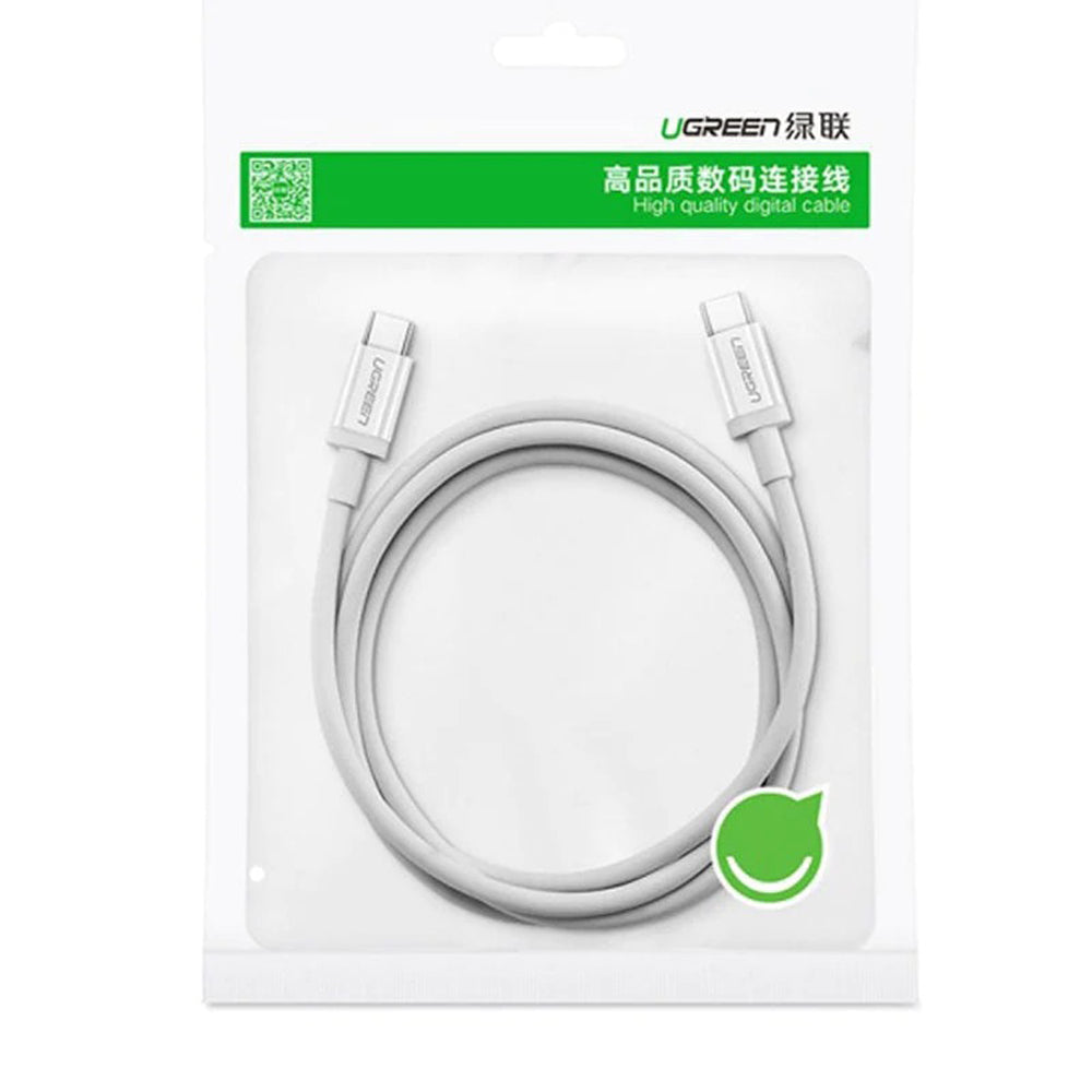 Cablu Ugreen US264 (60520), USB-C, PD60W 3A, 2m, Alb