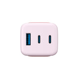 Incarcator Havit (UC260 EU), 2x USB-C, USB, 65W, Roz
