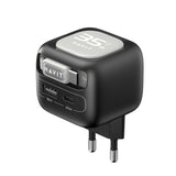 Incarcator Havit (UC251 EU), Type-C Retractable Cable, Type-C, USB, GaN, 35W, Negru / Gray