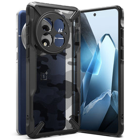 Husa de protectie Ringke Fusion X Design compatibil cu OnePlus 13, Camo Black