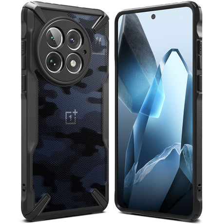 Husa de protectie Ringke Fusion X Design compatibil cu OnePlus 13, Camo Black