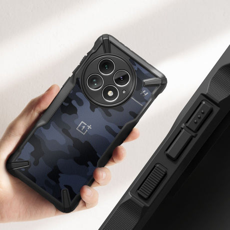 Husa de protectie Ringke Fusion X Design compatibil cu OnePlus 13, Camo Black