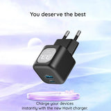 Incarcator Havit (UC230 EU), Type-C, USB, 33W, Negru / Gray