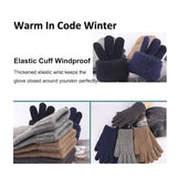 Techsuit Gloves (ST0012), from Alpaca Wool, Size 22cm, Gri Deschis