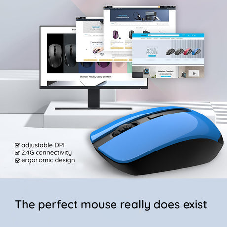 Tastatura/Mouse Havit Wireless Mouse (MS989GT), 2.4GHz, 800-1200-1600 DPI, AA Battery, Negru / Red