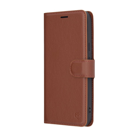 Husa de protectie Techsuit Leather Folio compatibil cu Google Pixel 9a, Maro