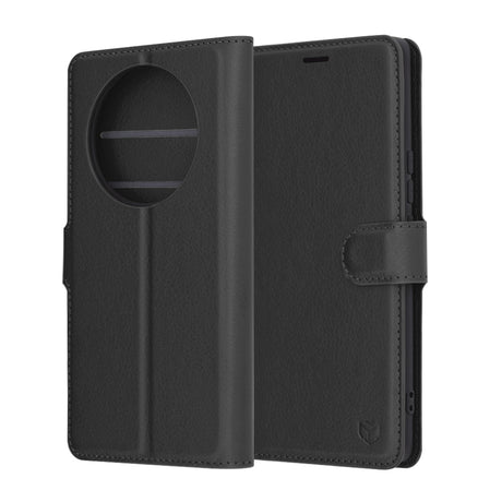 Husa de protectie Techsuit Leather Folio compatibil cu Honor Magic7 Lite / X9c, Negru